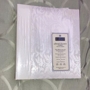 White Fabric Photo Album